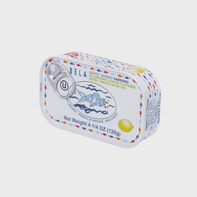 4.25oz Bela "Lightly Smoked Sardines in Organic EVOO with Lemon”