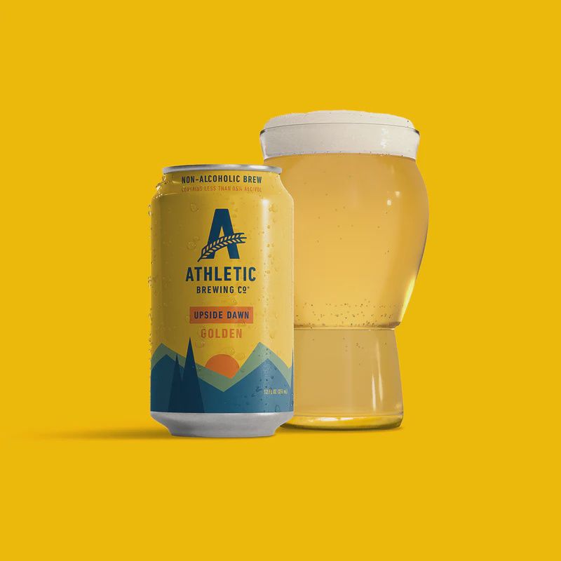 12oz-C Athletic Brewing "Upside Dawn Golden" NA Beer