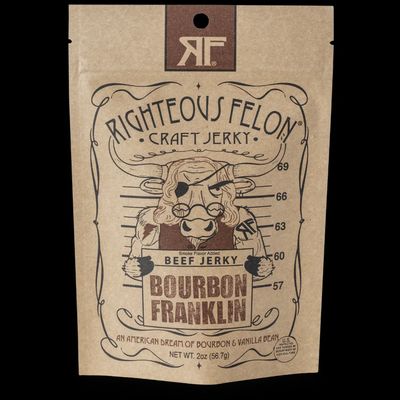 2oz Righteous Felon "Bourbon Franklin" Beef Jerky