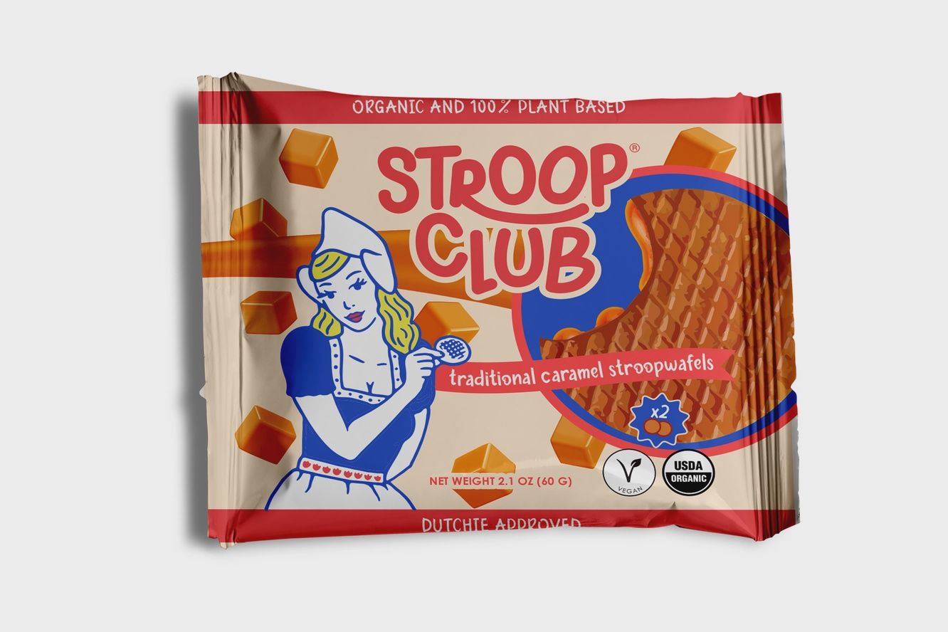 2.3oz Stroop Club "Traditional Caramel" Organic Stroopwafel