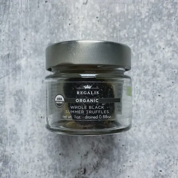 1oz-Jar Regalis Foods "Whole Summer Black Truffle" USDA Organic