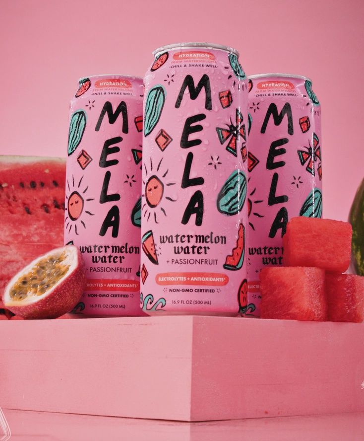 16.9oz-C Mela "Watermelon Passionfruit" Water