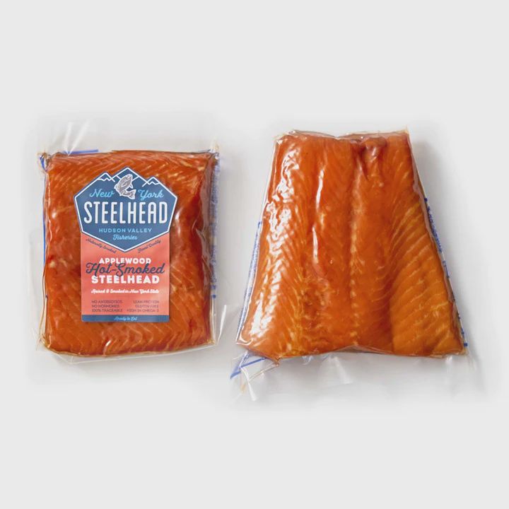 4oz Hudson Valley Fisheries "Hot Applewood Smoked New York Steelhead Trout"