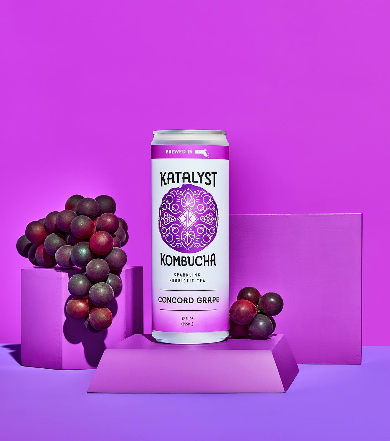 12oz-C Katalyst Kombucha "Concord Grape"
