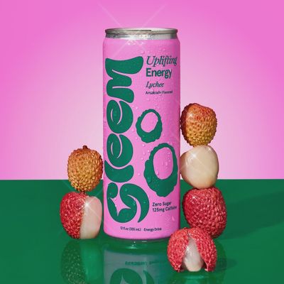 12oz Gleem "Lychee Sparkling" Uplifting Energy Drink