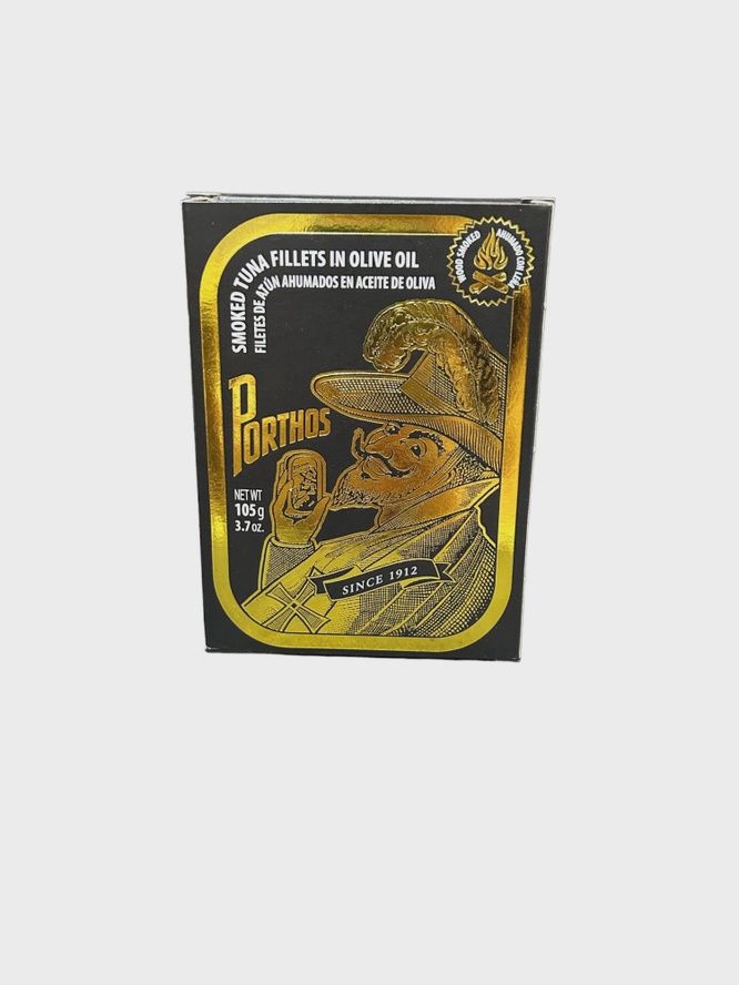 3.7oz Porthos "Smoked Tuna Fillets in Olive Oil"