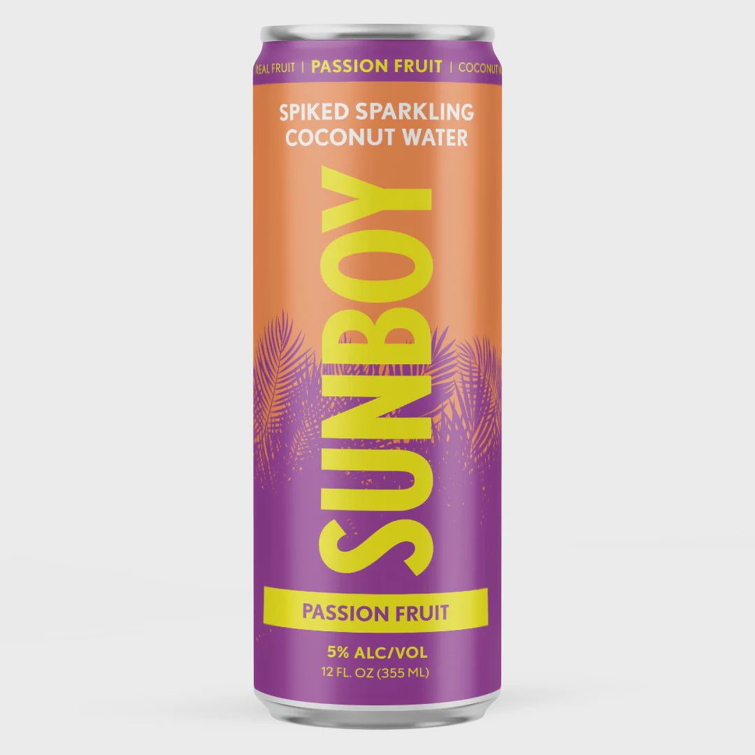 12oz Sunboy "Passionfruit" Spiked Coconut Water