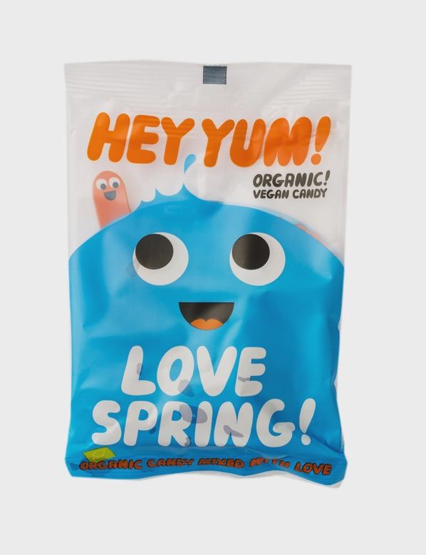 100g HEY YUM! "Love Spring" Vegan Organic Fruit Gums
