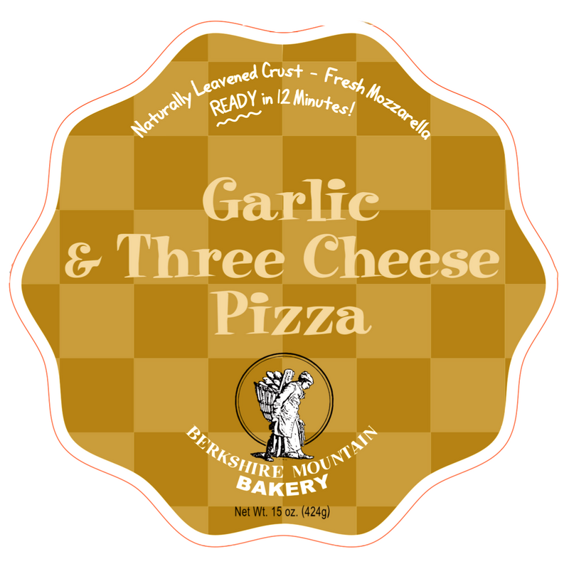 15oz Berkshire Mountain Bakery "Garlic &amp; Three Cheese" Frozen Pizza