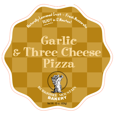 15oz Berkshire Mountain Bakery "Garlic &amp; Three Cheese" Frozen Pizza