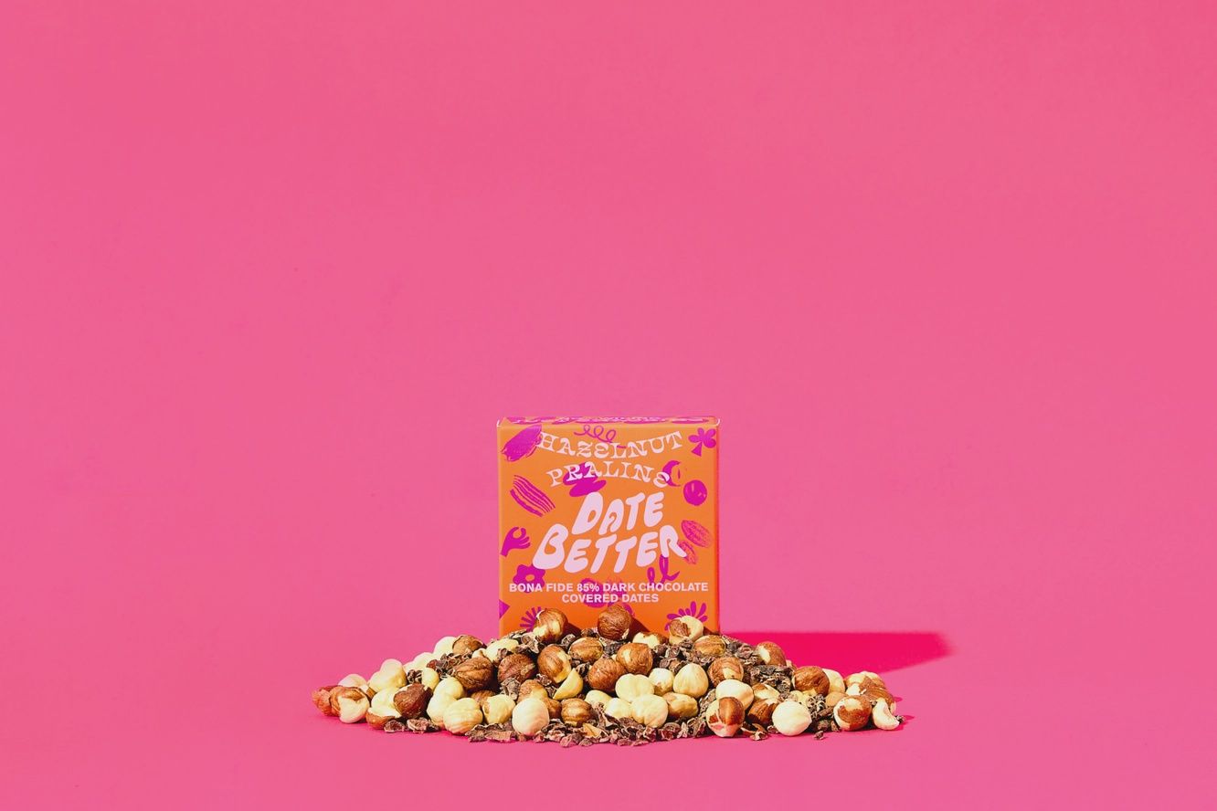 2.5oz Date Better "Hazelnut Praline" Chocolate Covered Dates