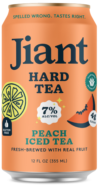 12oz-C Jiant "Peach" Hard Tea