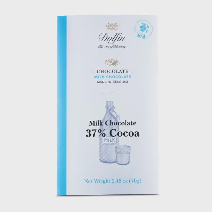 2.5oz Dolfin Milk Chocolate Bar "37% Cocoa"