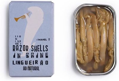 3.9oz Ati Manel "Razor Shells in Brine"