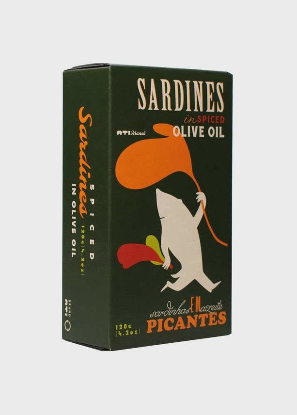 4.2oz Ati Manel "Sardines in Spiced Olive Oil"