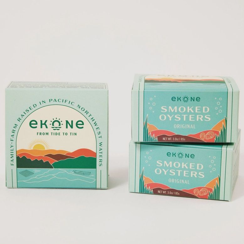 3oz Ekone Oyster Company "Smoked Oysters"