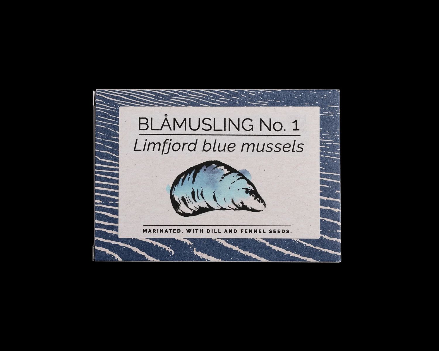 110g Fangst "BLÅMUSLING No. 1" Limfjord Blue Mussels with Dill and Fennel Seeds