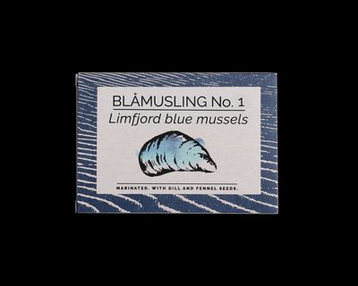 110g Fangst "BLÅMUSLING No. 1" Limfjord Blue Mussels with Dill and Fennel Seeds