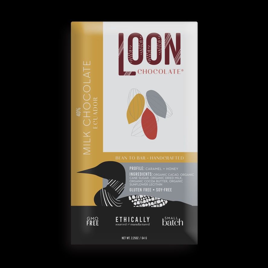 2.5oz Loon "Ecuador 40% Milk" Chocolate