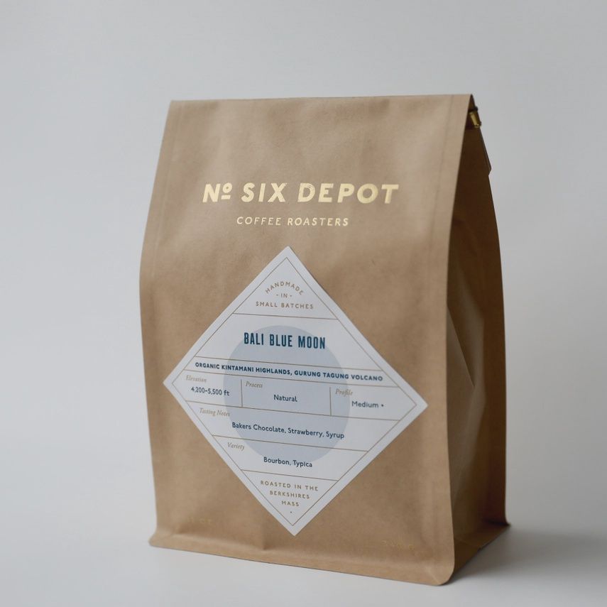 12oz No. Six Depot "Bali Blue Moon" Whole Bean Coffee