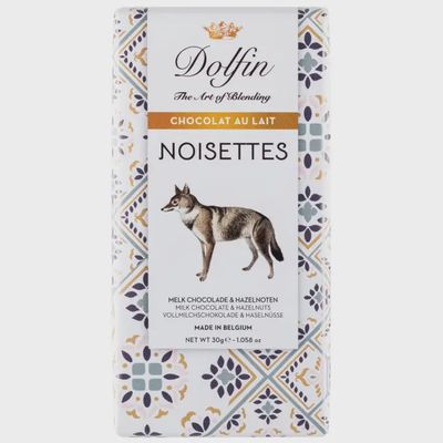 1.058oz Dolfin "Noisettes - 37% Hazelnut Milk Chocolate Bar