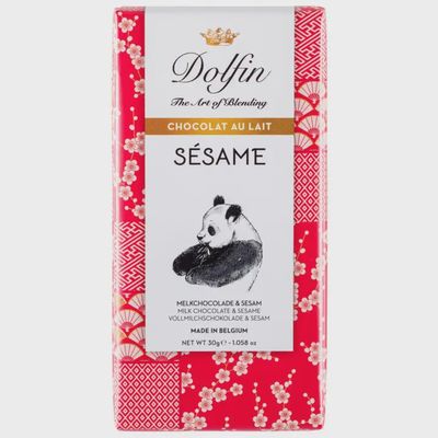 1.058oz Dolfin "Sésame - 37% Toasted Sesame Milk" Chocolate Bar