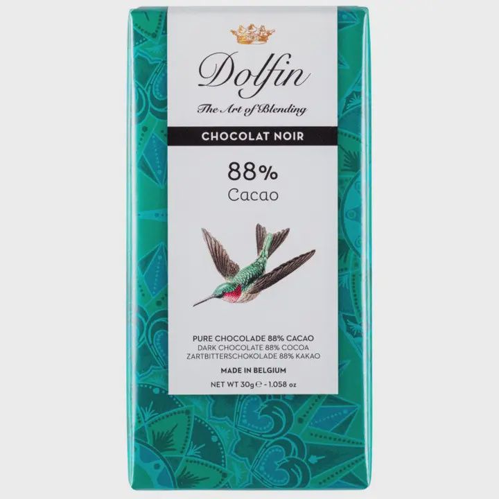 1.058oz Dolfin "88% Cocoa Dark" Chocolate Bar2.62