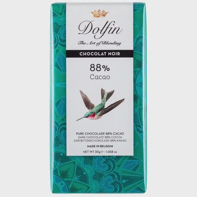 1.058oz Dolfin "88% Cocoa Dark" Chocolate Bar2.62