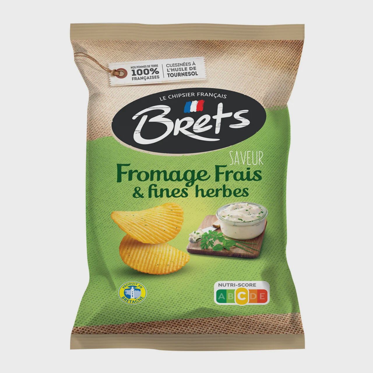 125g Brets "Fromage Frais Et Fines Herbes" Chips
