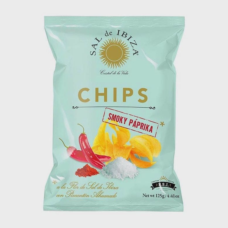 125g Sal de Ibiza "Smoky Páprika Fleur de Sel Chips"