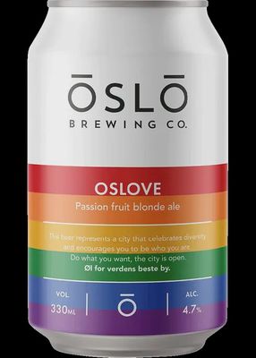 12oz-C Oslo Brewing "Oslove Passionfruit" Blonde Ale
