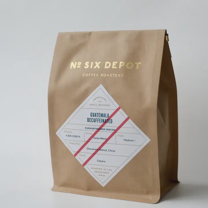 12oz No. Six Depot "Guatemala Swiss Water Decaf" Whole Bean Coffee”