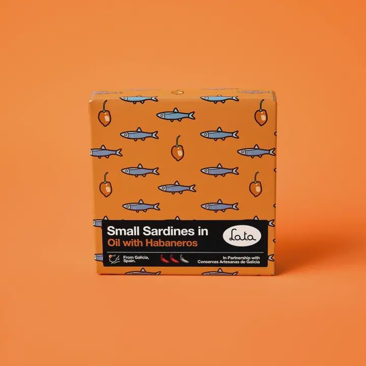 110g Lata "Small Sardines in EVOO  w/ Habaneros"