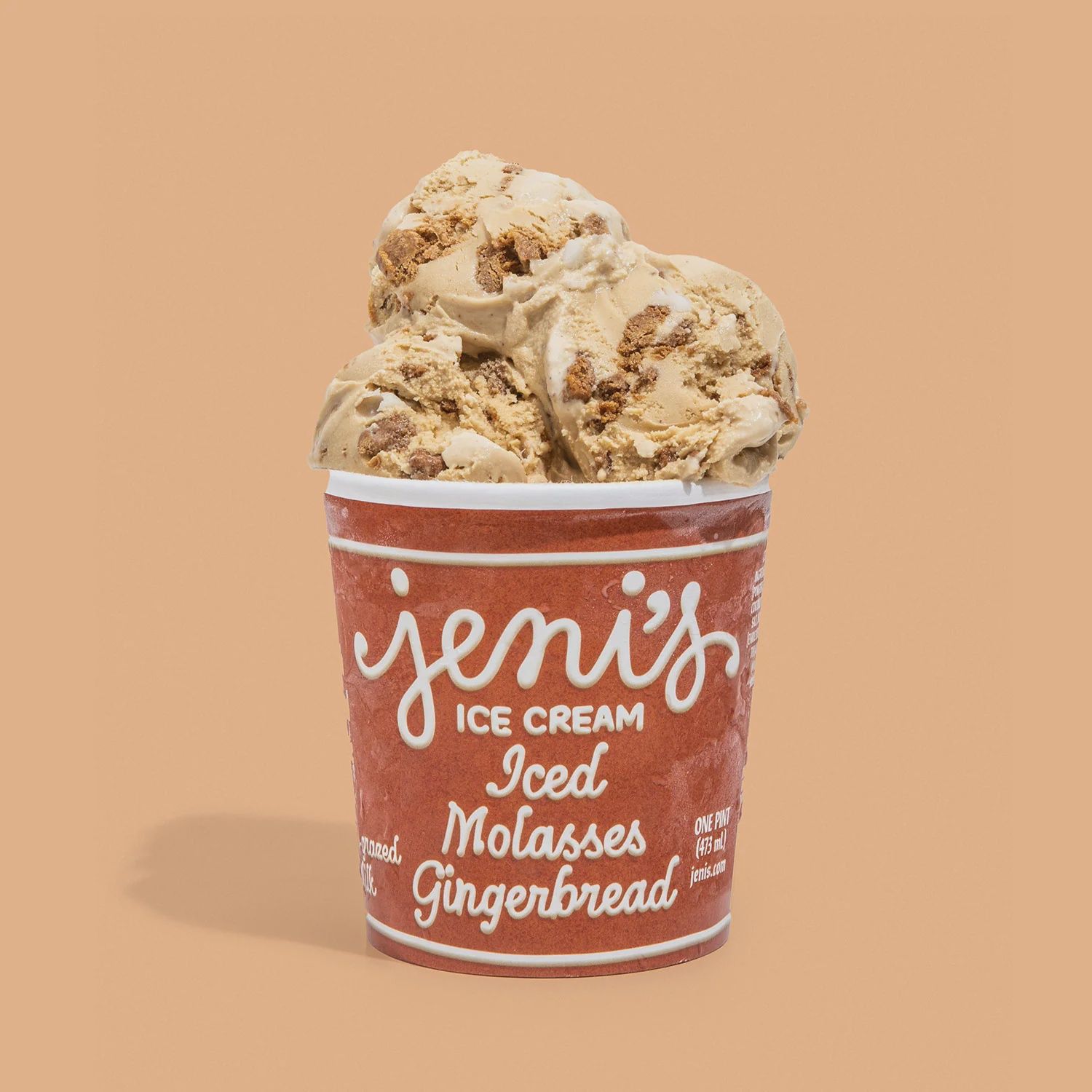 16oz Jeni's Ice Cream "Iced Molasses Gingerbread"