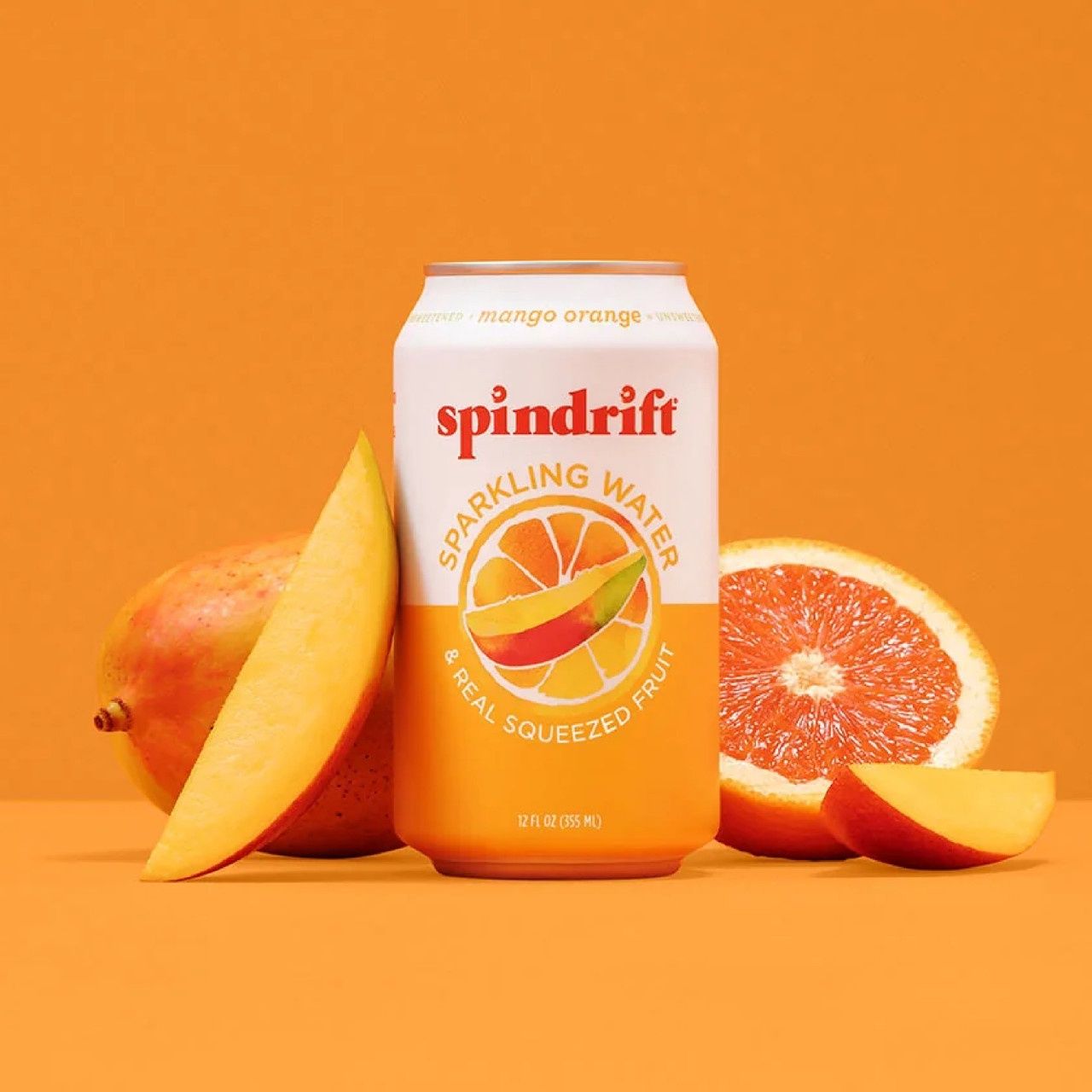12oz-C Spindrift "Orange Mango" Seltzer