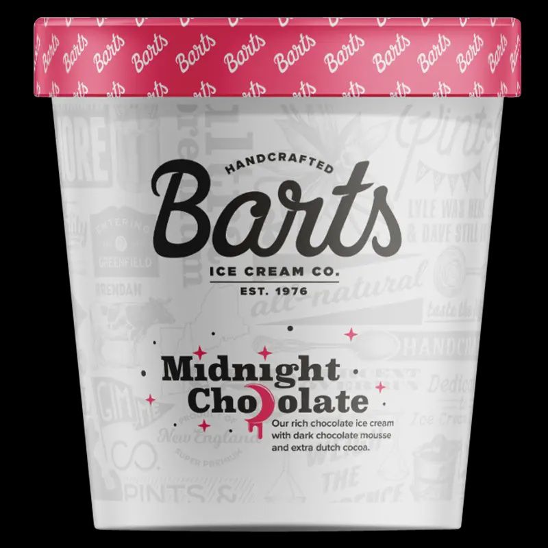 16oz Bart's Ice Cream "Midnight Chocolate"