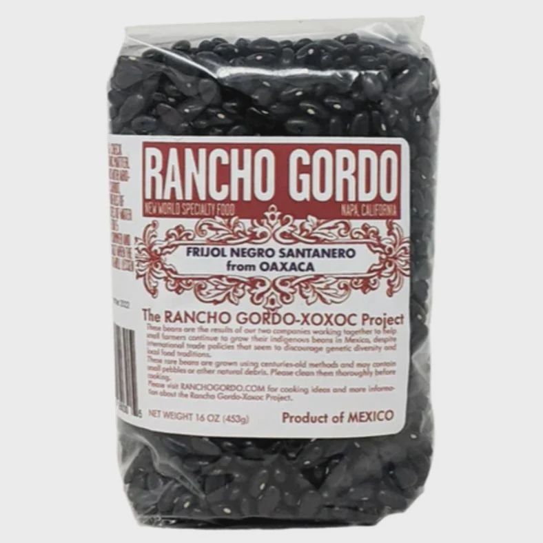 16oz Rancho Gordo "Frijol Negro de Vara Black Beans"