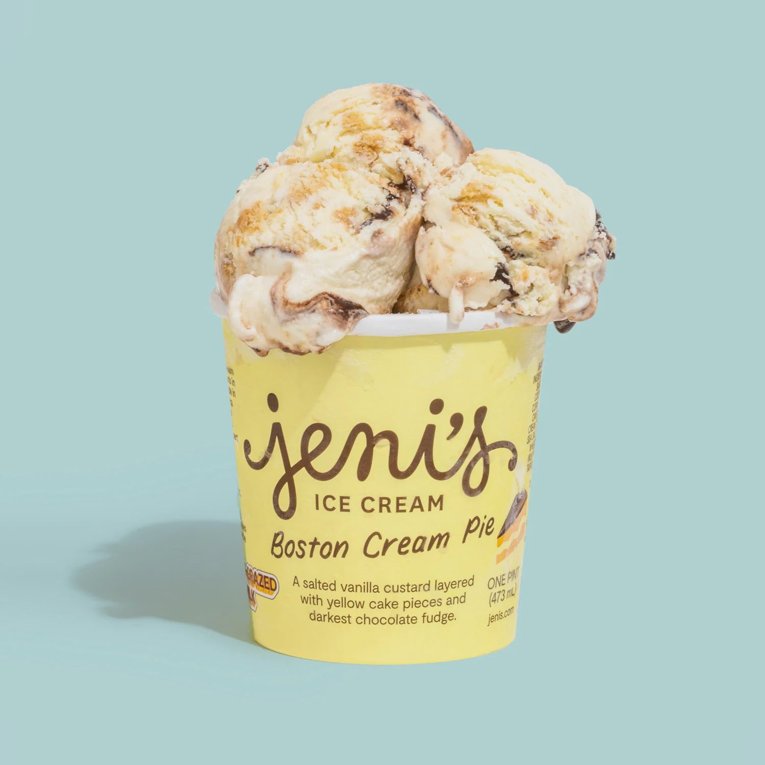 16oz Jeni's Ice Cream "Boston Cream Pie"