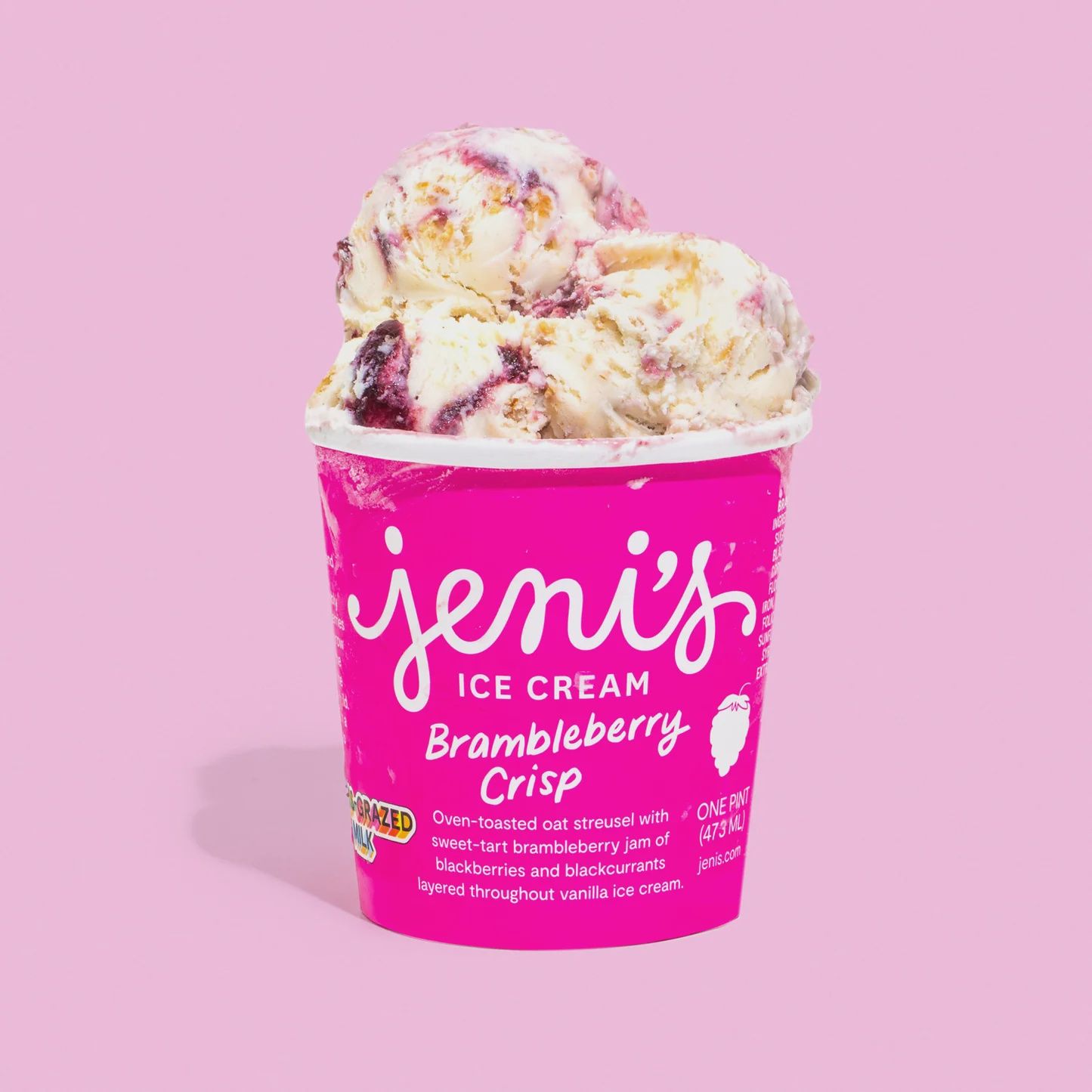 16oz Jeni's Ice Cream "Brambleberry Crisp"