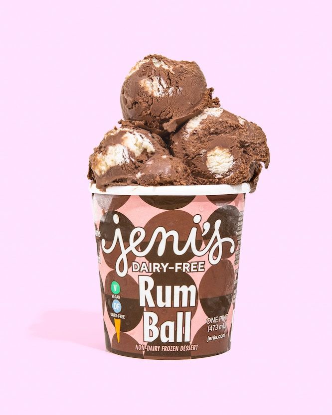 16oz Jeni's Ice Cream "Dairy Free Rum Ball"