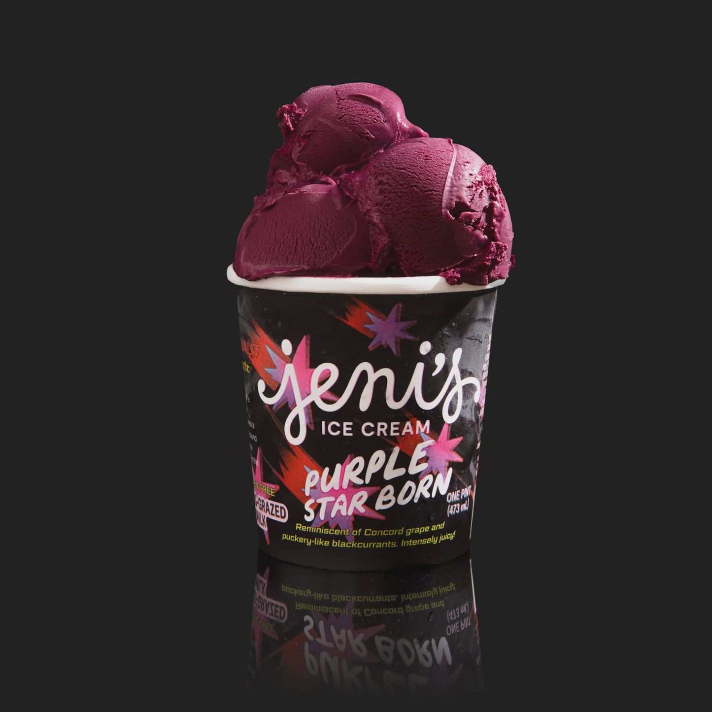 16oz Jeni's Ice Cream "Purple Star Born"