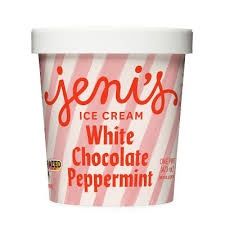 16oz Jeni's Ice Cream "White Chocolate Peppermint"