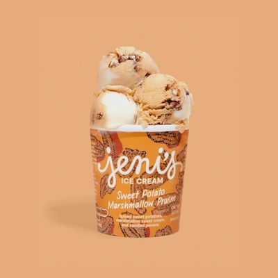 16oz Jeni's Ice Cream "Sweet Potato Marshmallow Praline"