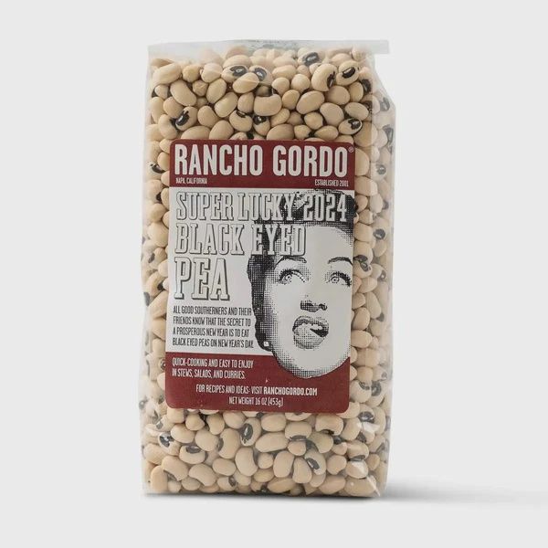 16oz Rancho Gordo "Super Lucky 2026" Black Eyed Peas