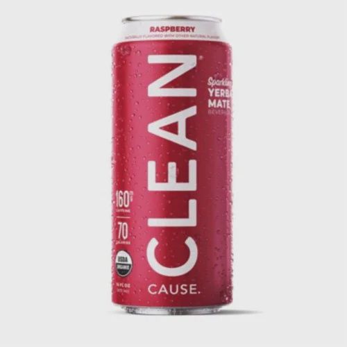 16oz-C CLEAN Cause "Raspberry"  Organic Sparkling