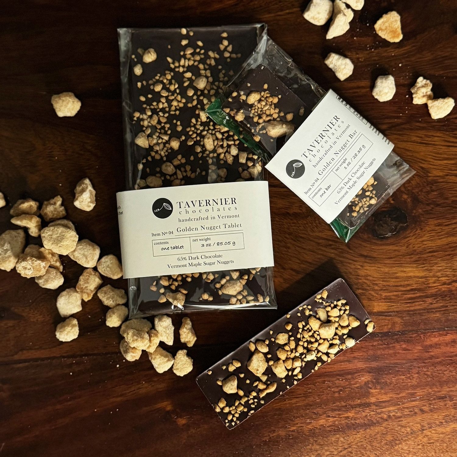 1oz Tavernier Chocolate "Golden Nugget" Mini Bar