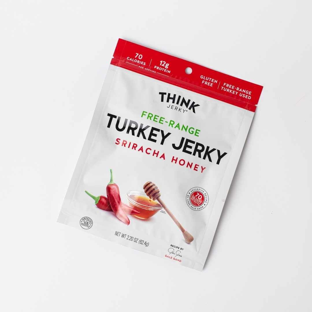 2.2oz Think Jerky "Sriracha Honey Turkey Jerky"