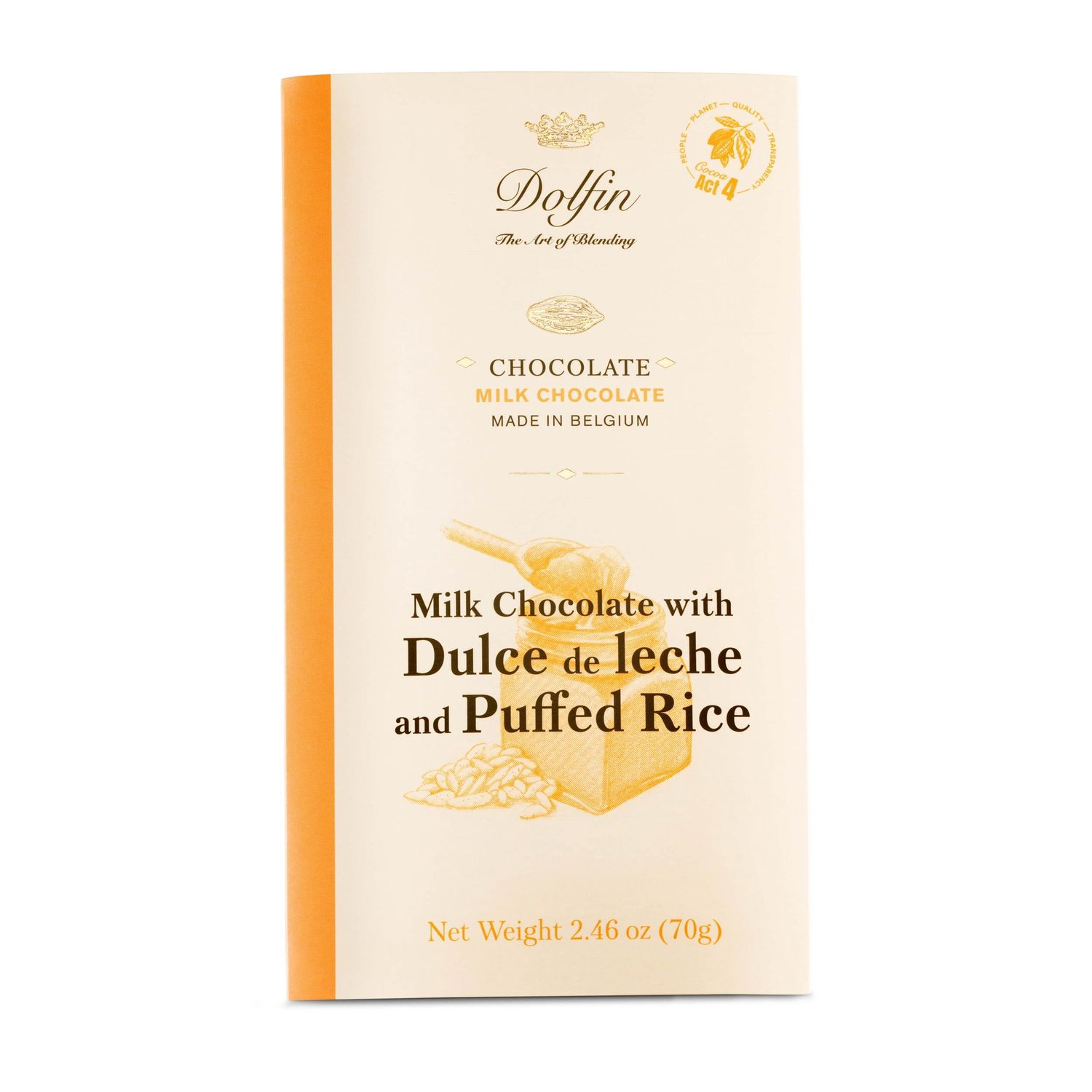 2.5oz Dolfin Milk Bar with Dulce De Leche &amp; Crispy Rice