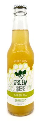 12oz-B Green Bee "Green Tea" Organic Honey Soda