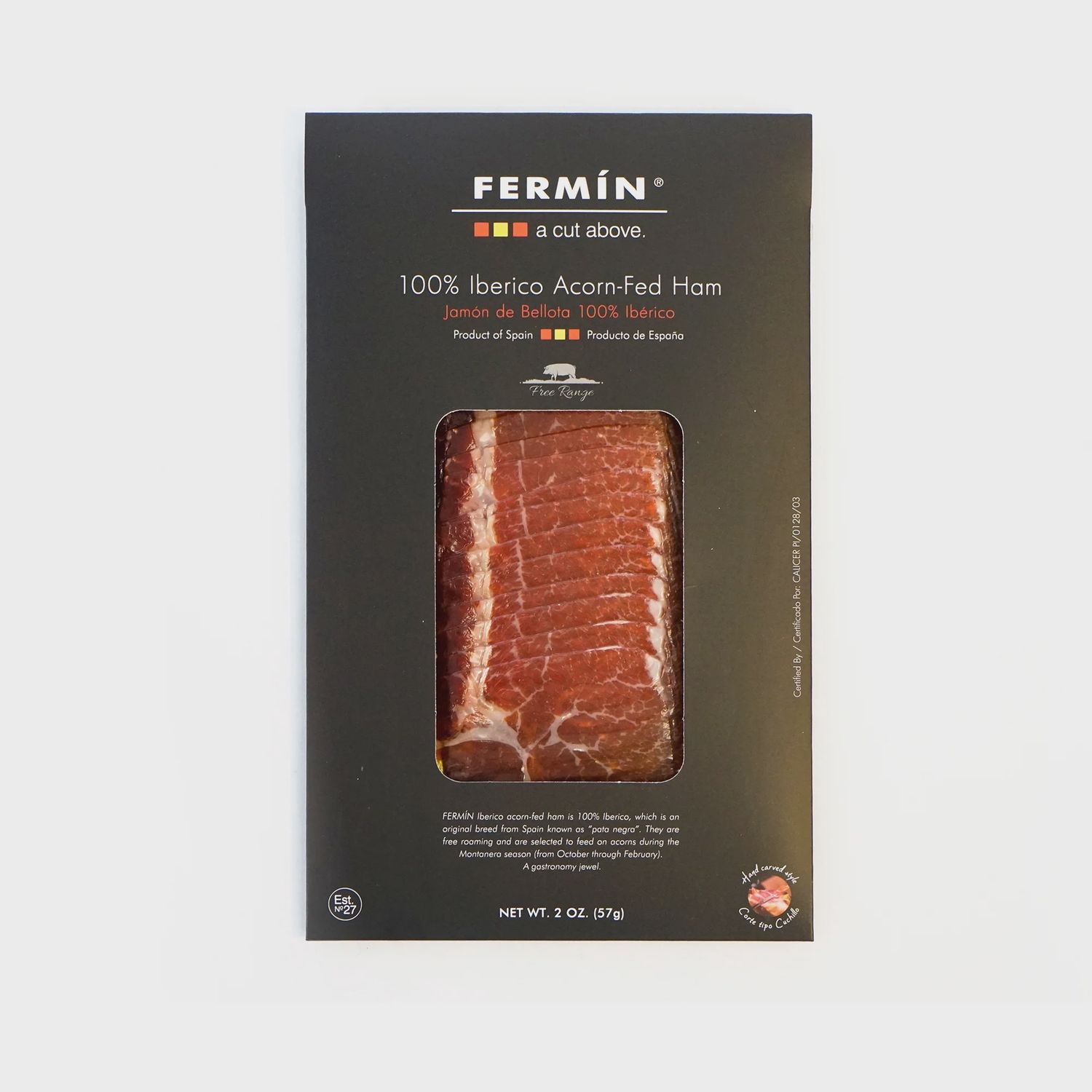 2oz Jamon Iberico De Bellota Sliced Fermin (black package)